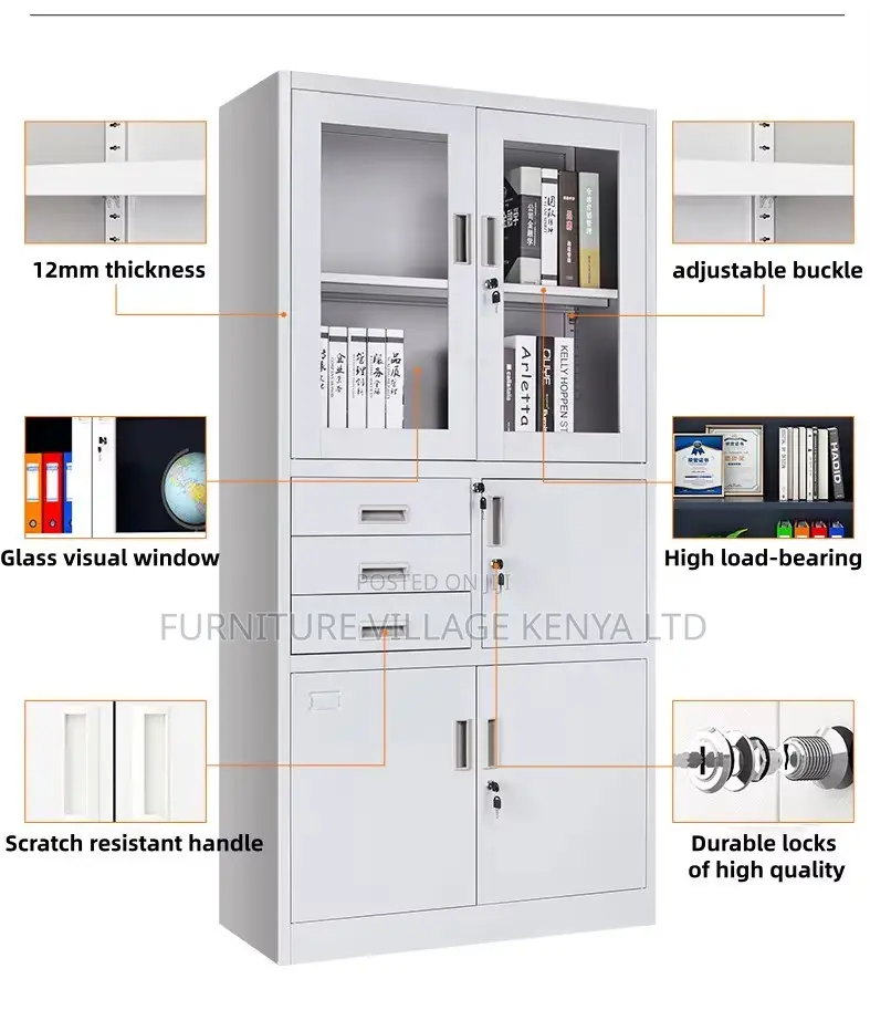 Steel 2-Swing Door Document Safe Cabinet
