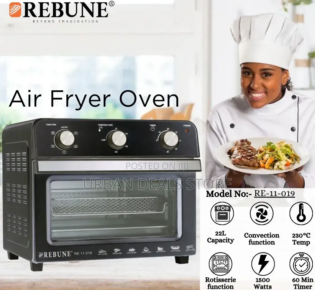 22 LTRS Rebune Air Fryer Oven