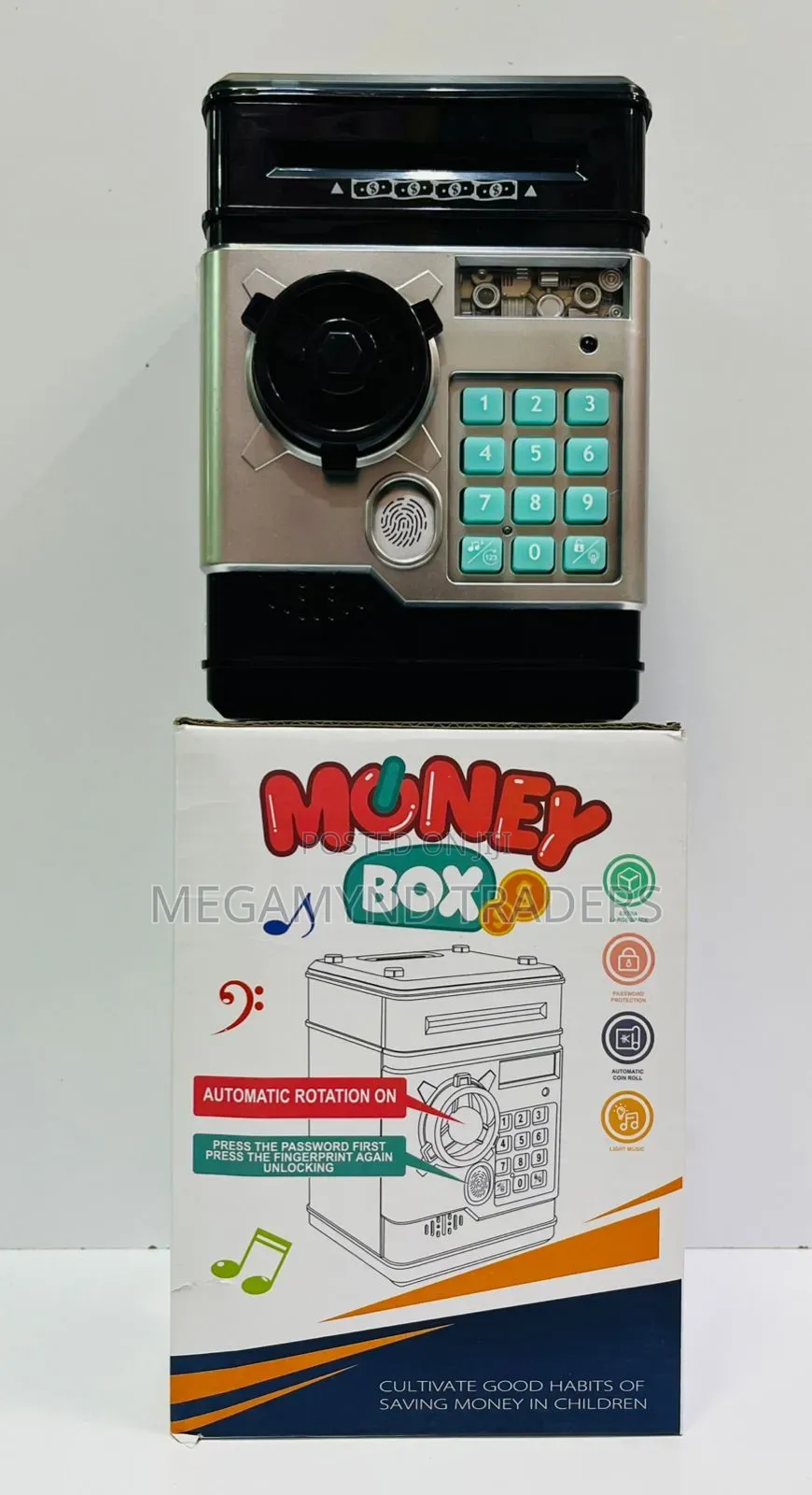 Kid Electric Money Box / Mini Atm Safe Machine