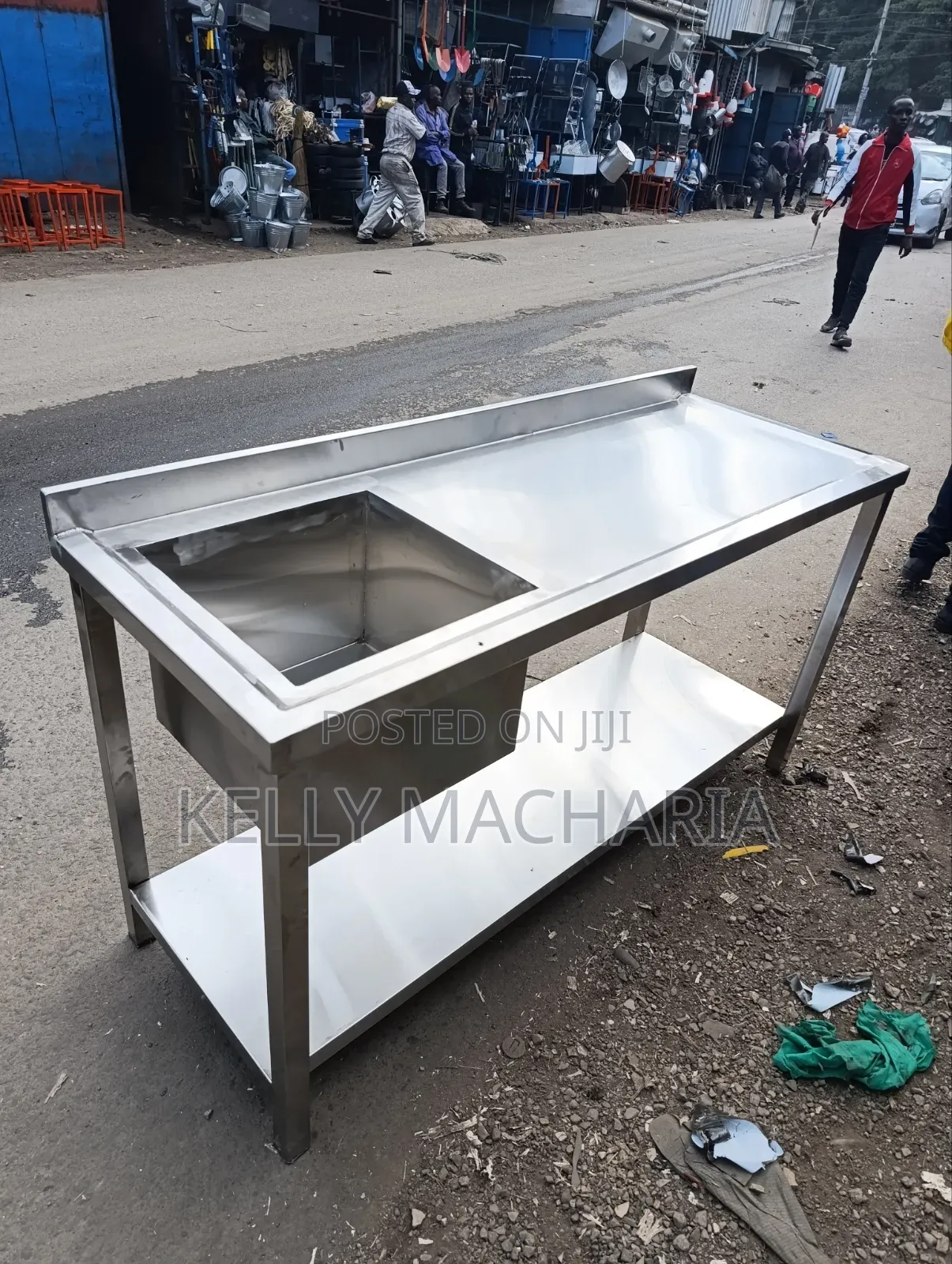 Single Stainless Steel Sink Commercial