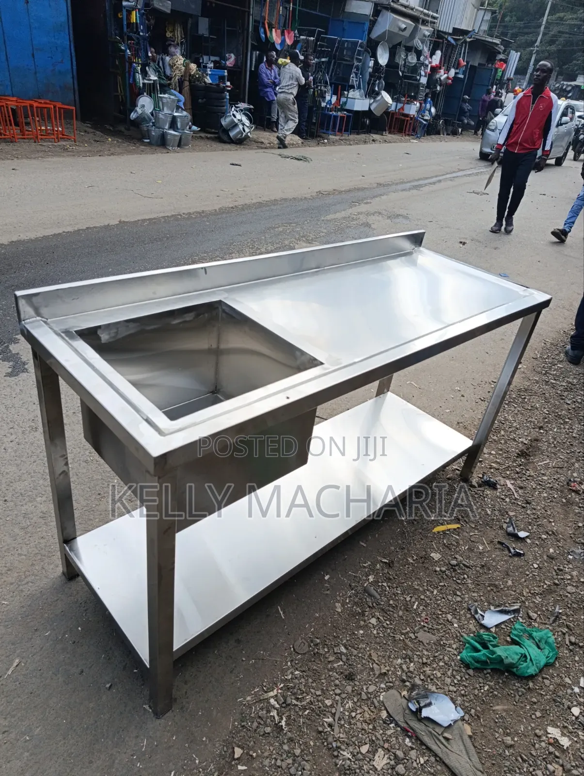 Single Stainless Steel Sink Commercial