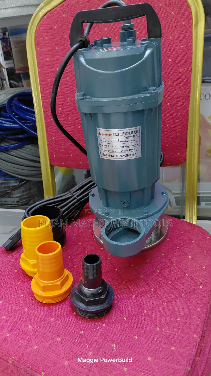 2" Premier Brushless Dc Solar Pump (Model: Qdx14-16-1.1z) 30m3/Hr