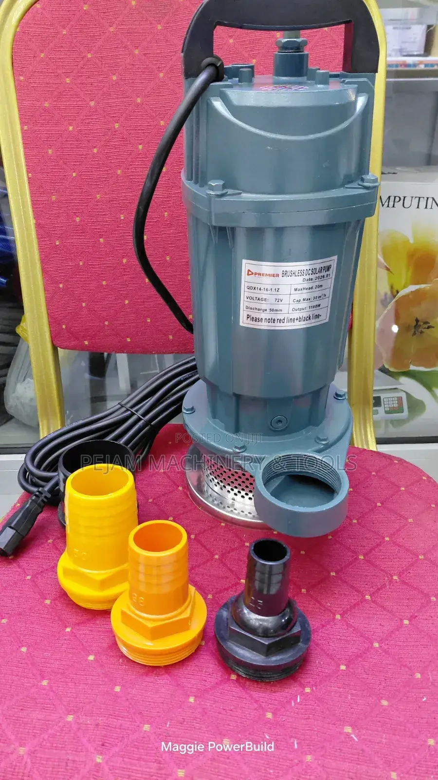 2" Premier Brushless Dc Solar Pump (Model: Qdx14-16-1.1z) 30m3/Hr