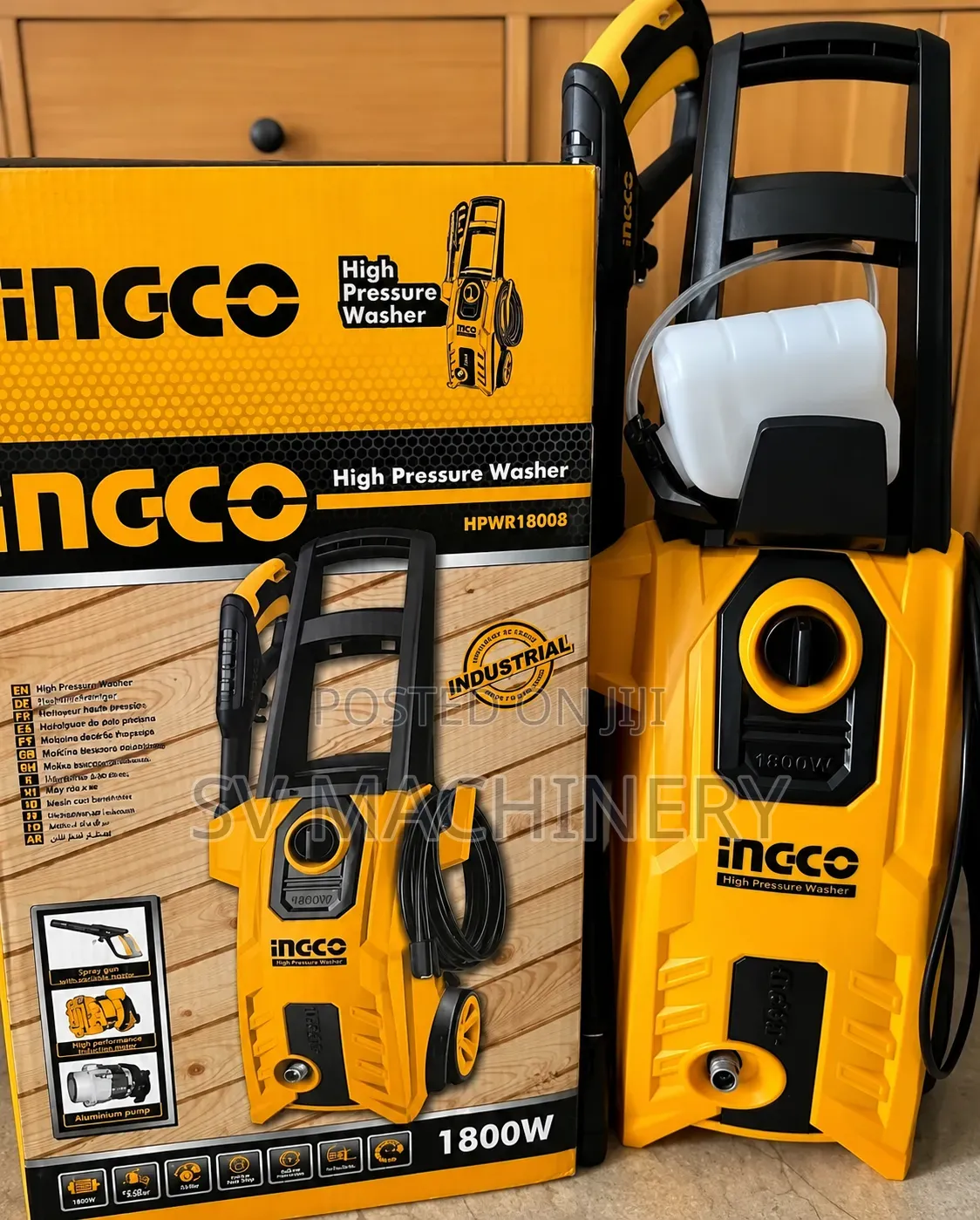 Heavy Duty 1800w Ingco High Pressure Washer Machine