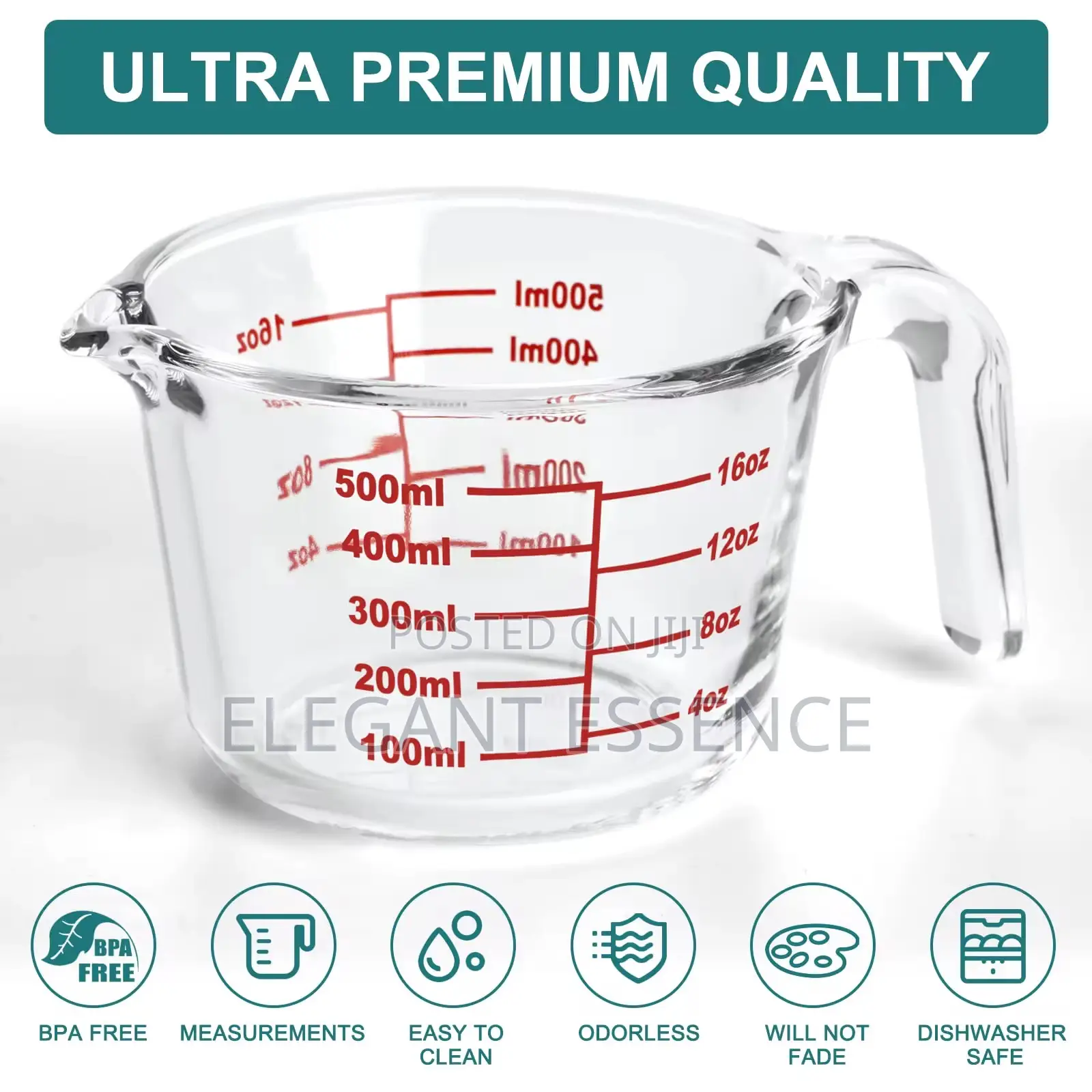 Home Glass Measuring Jug-250ml,500ml,1000ml