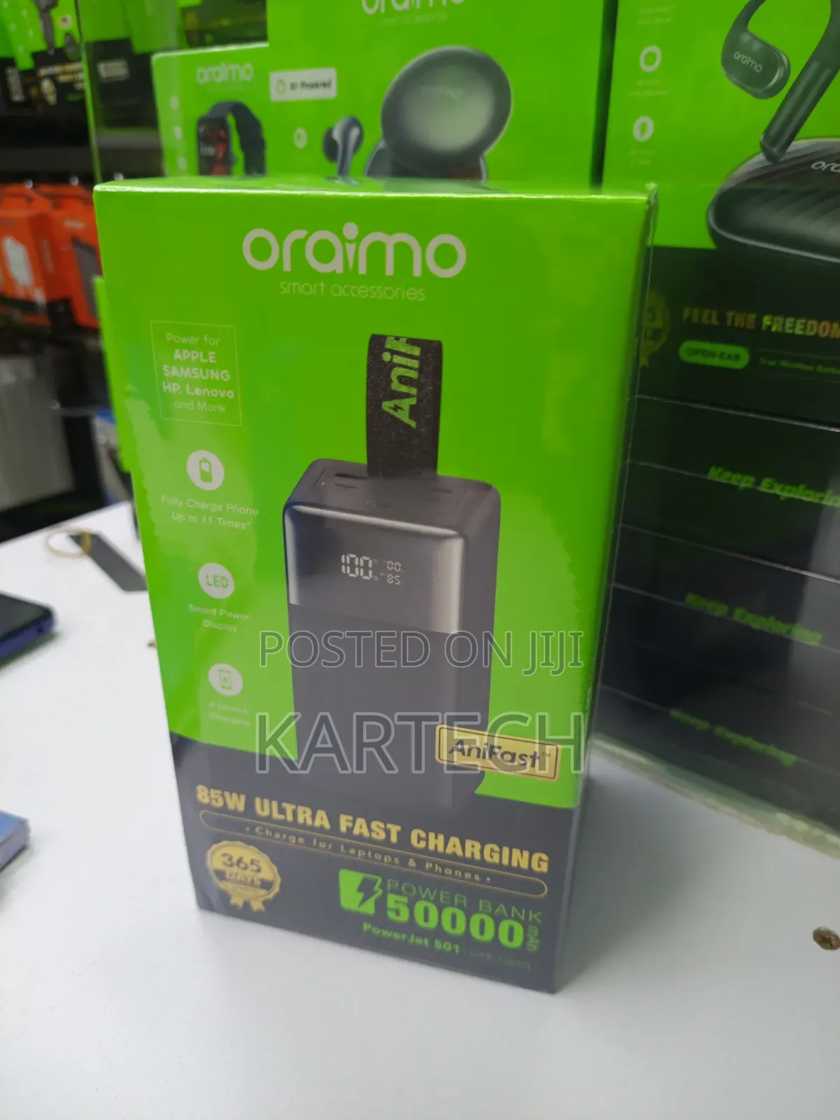 Oraimo Smart Led Display 50000mah 85w Portable Power Bank