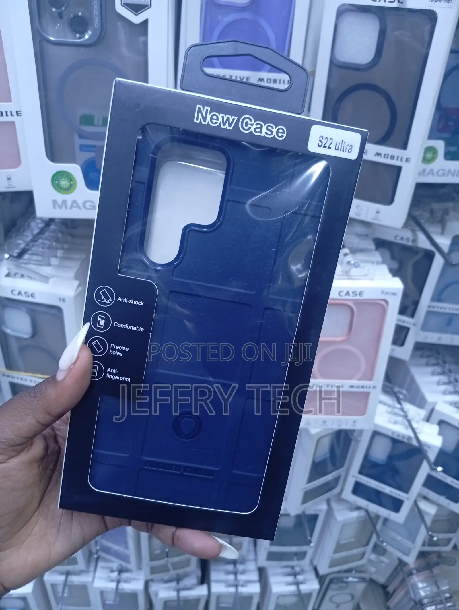 Samsung Galaxy S22 Ultra Blue, Rugged Protective Phone Case