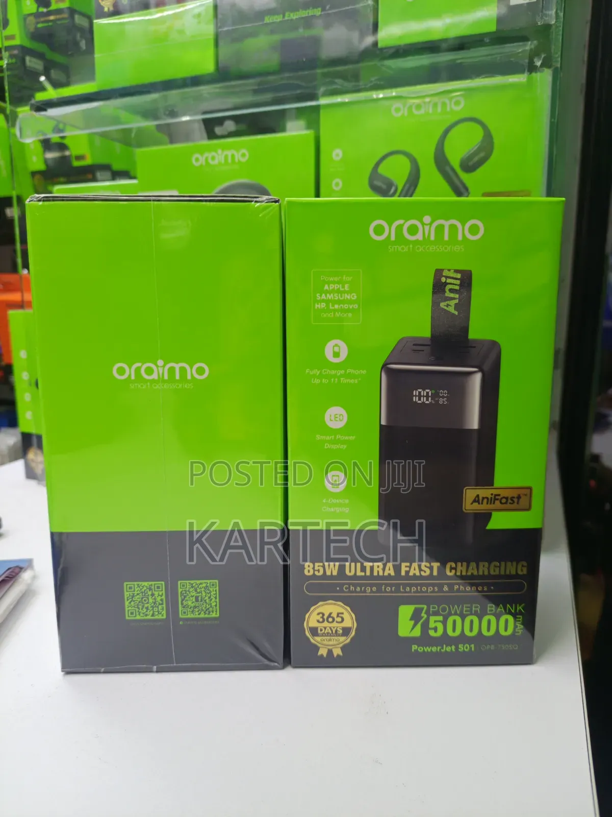 Oraimo Powerjet 501 50000mah 85w Multi-Device Fast Charger Power Bank