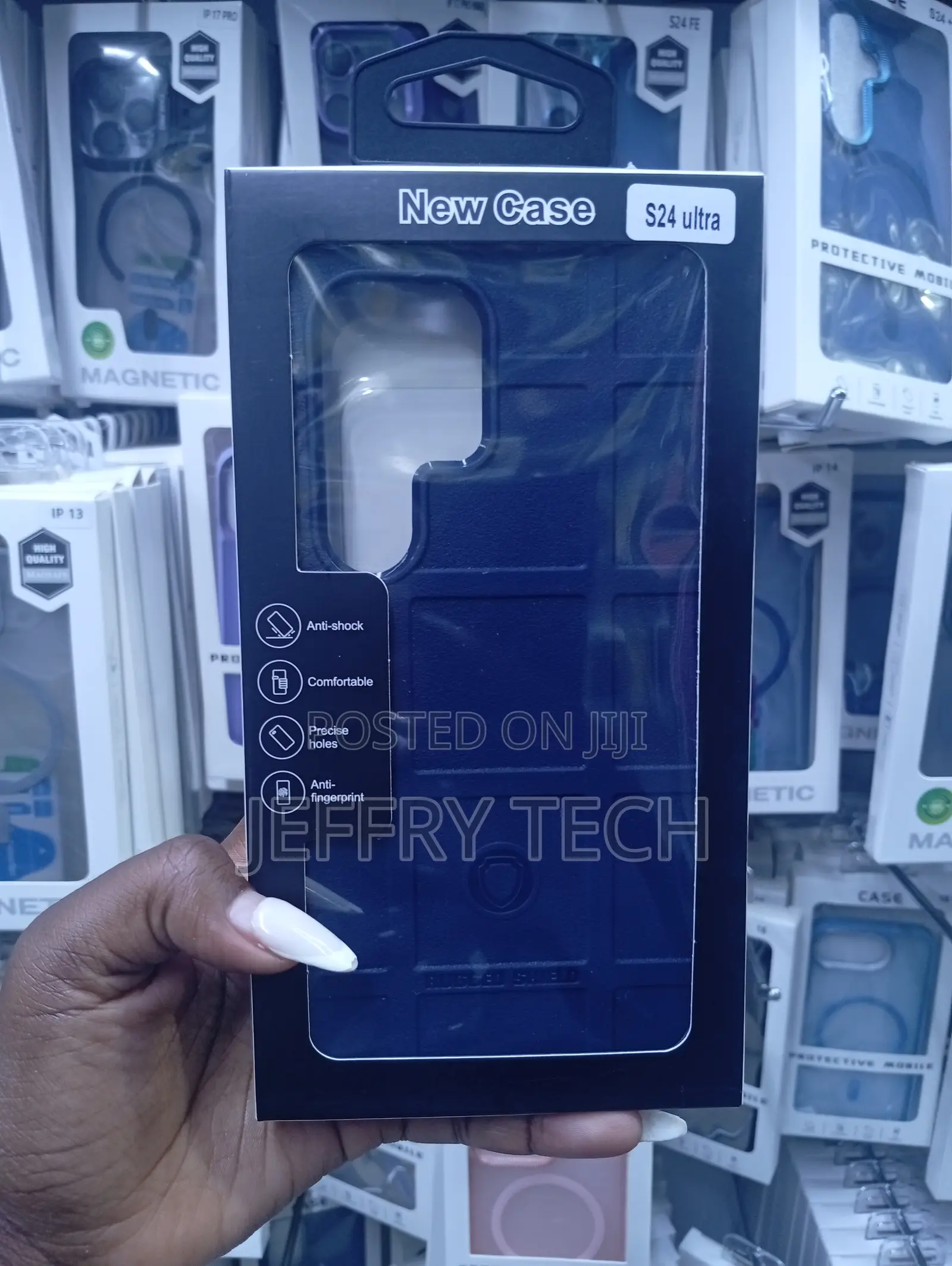 Samsung Galaxy S24 Ultra in Dark Blue Protective Back Case