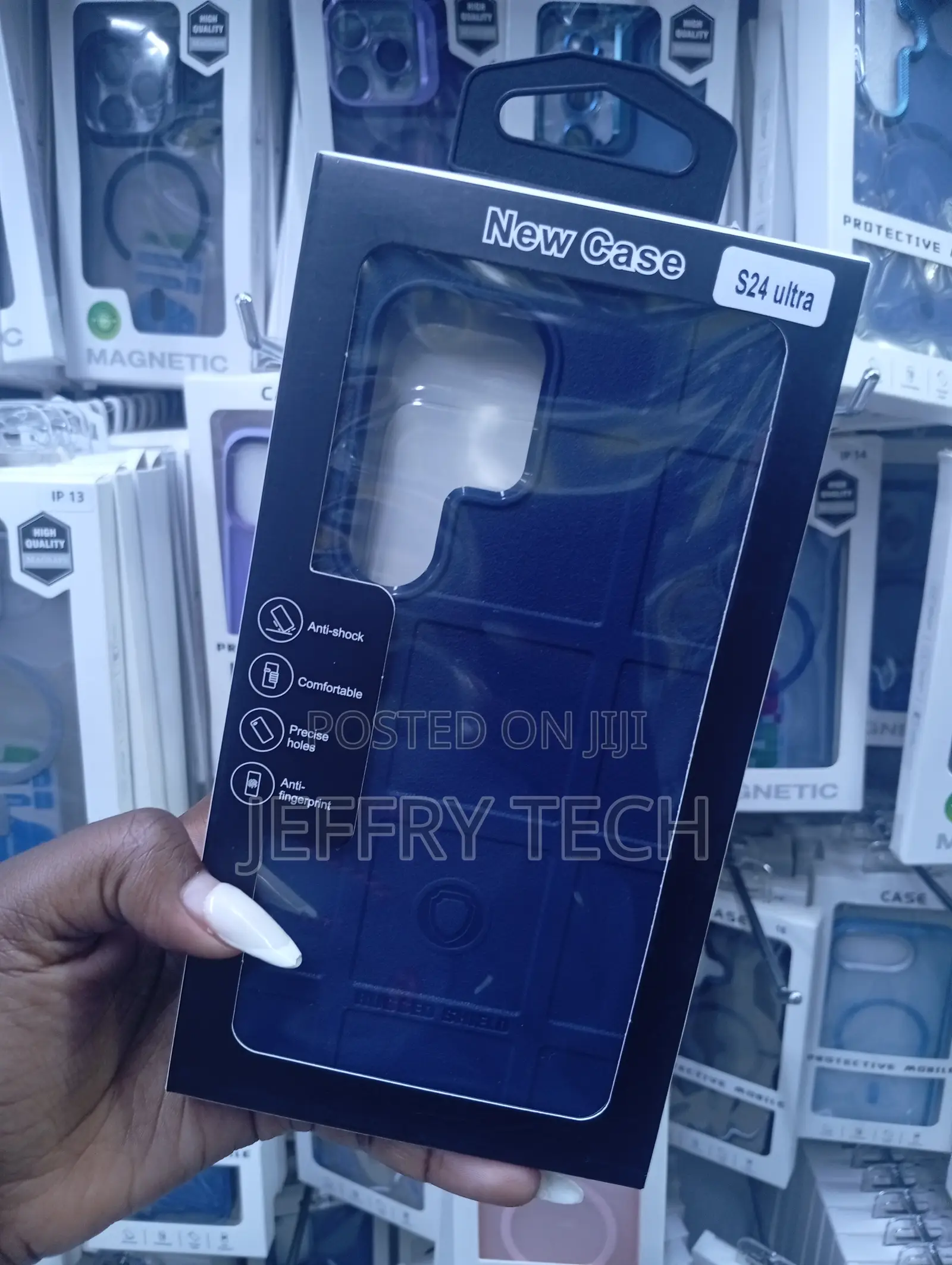 Samsung Galaxy S24 Ultra in Dark Blue Protective Back Case