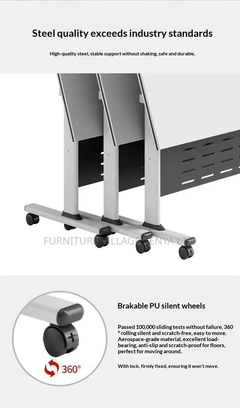 120cm Foldable Mobile Home Office Ergonomic Desk