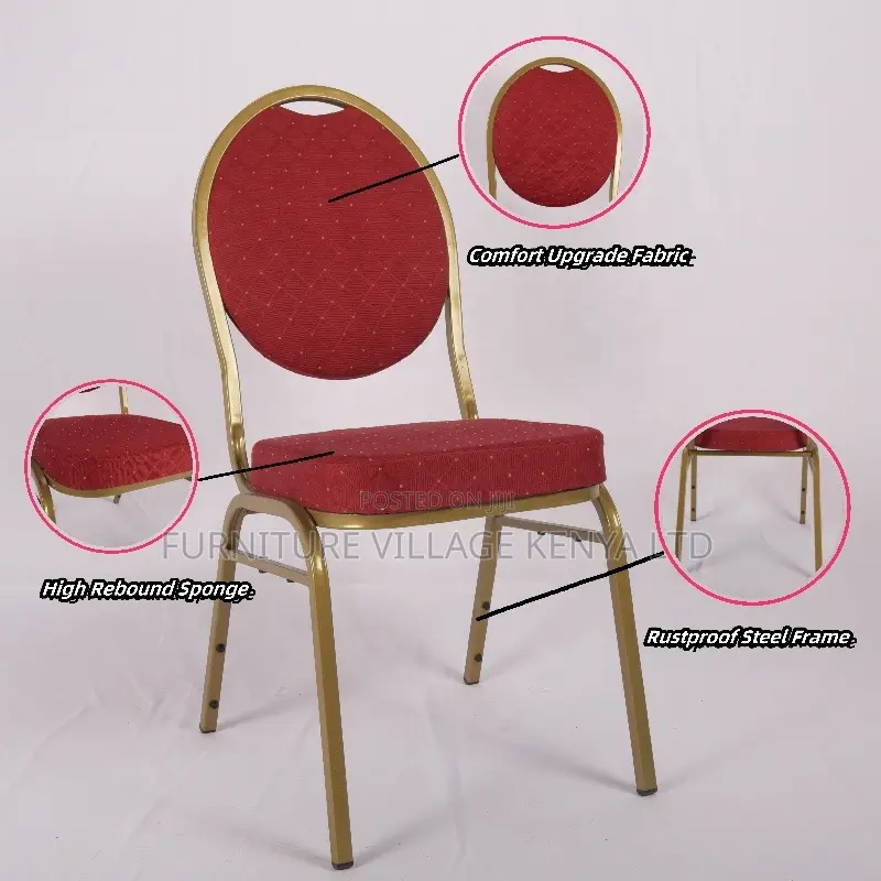 Modern Armless Round Fabric Conference Chair