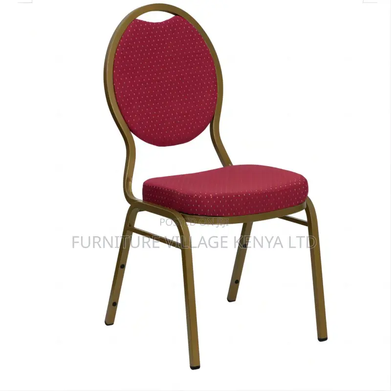 Modern Armless Round Fabric Conference Chair