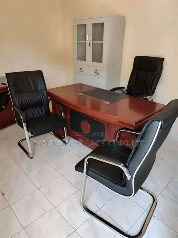 180omm Mahogany Manager's L-Shape Task Desk
