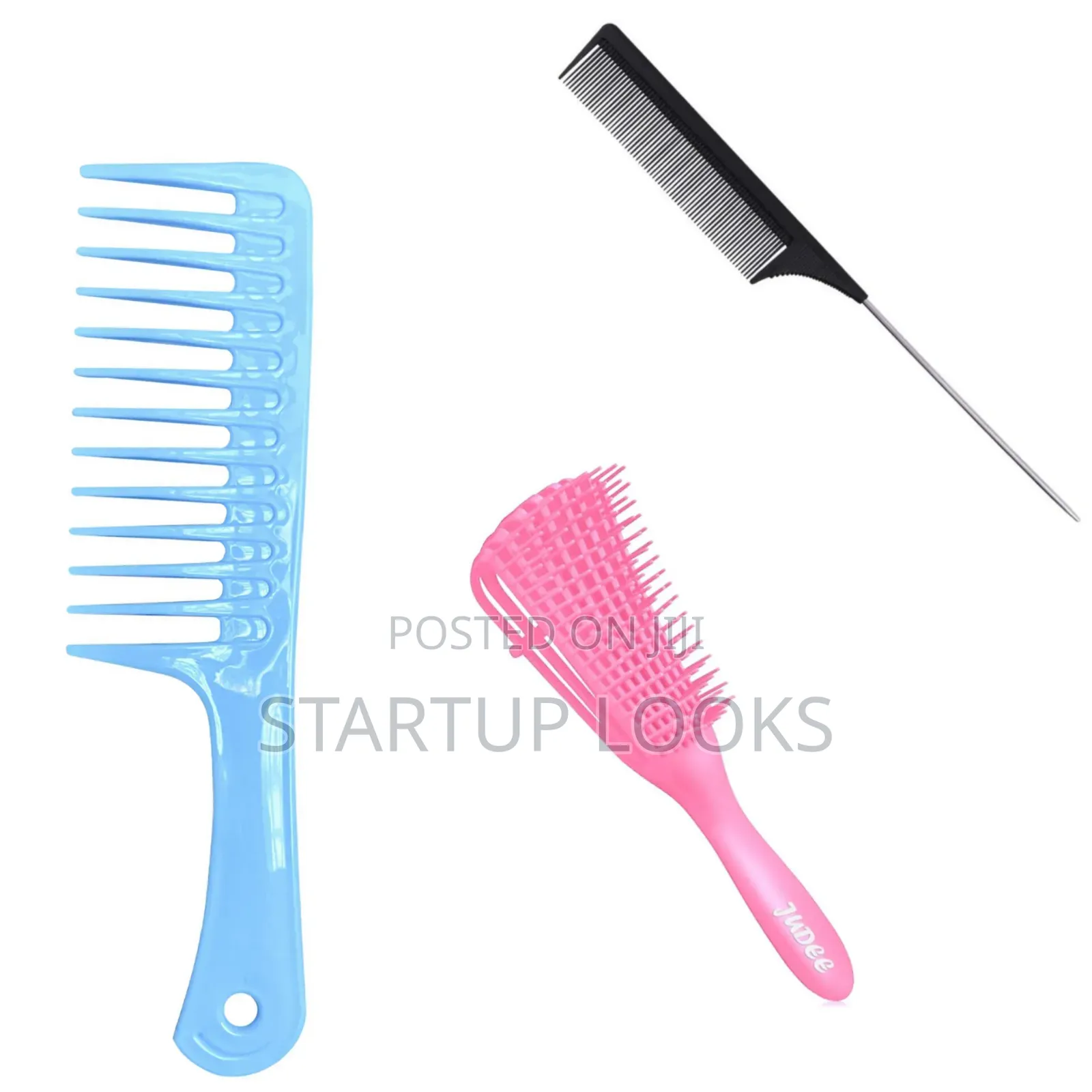 3 Hair Styling Combs + Free Hair Spray