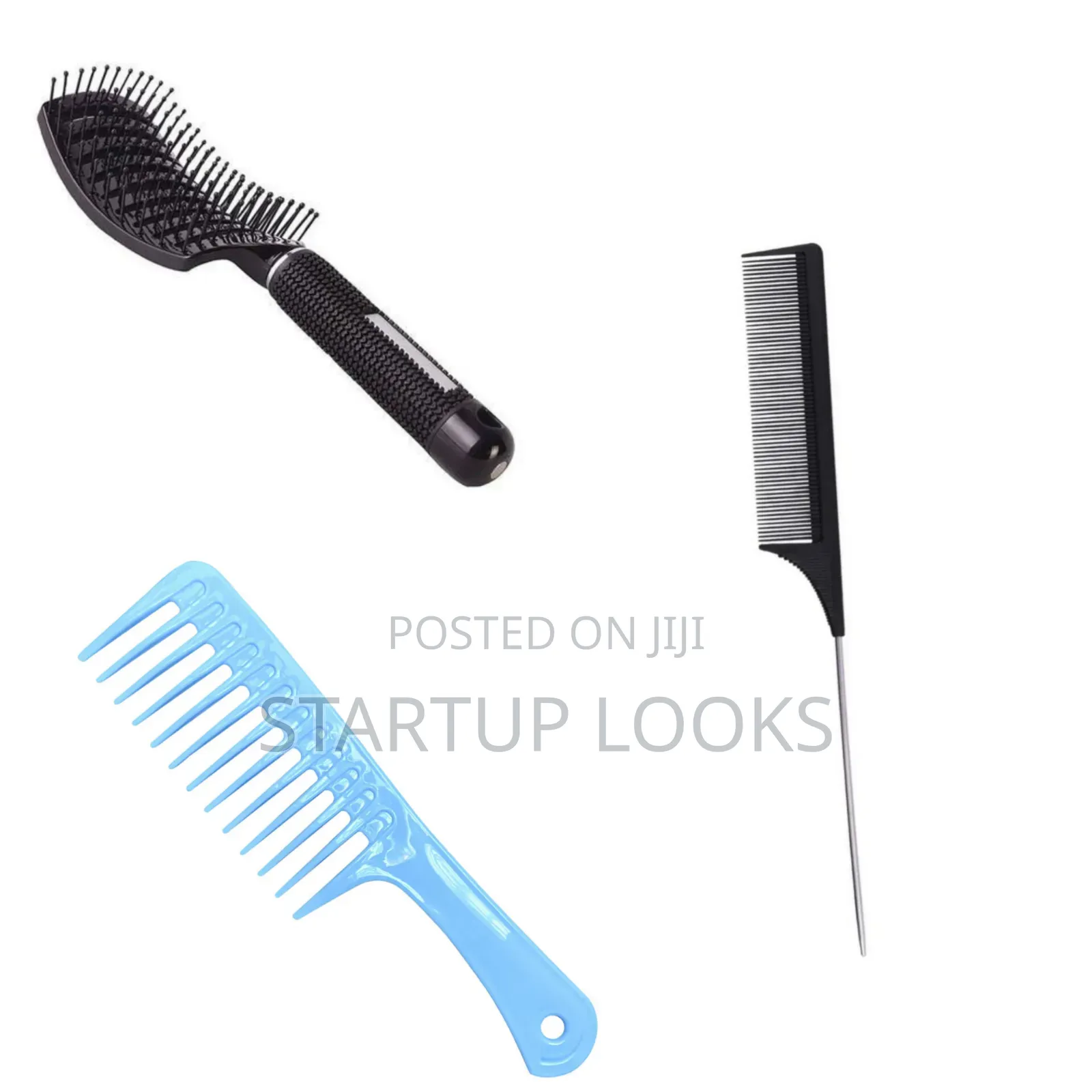 3 Hair Styling Combs + Free Hair Spray