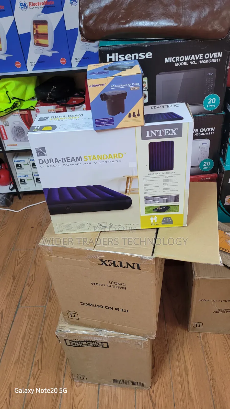 Intex 4*6 Inflatable Mattress With Free Electric Pump
