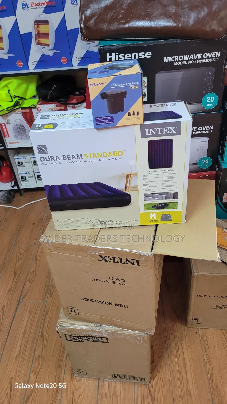Intex 4*6 Inflatable Mattress With Free Electric Pump