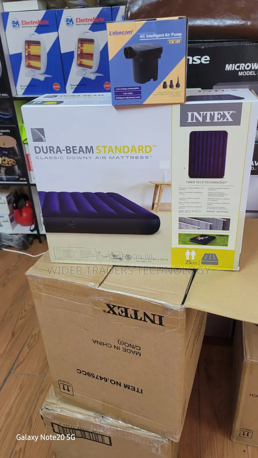 Intex 5*6 Inflatable Mattress With Free Electric Pump