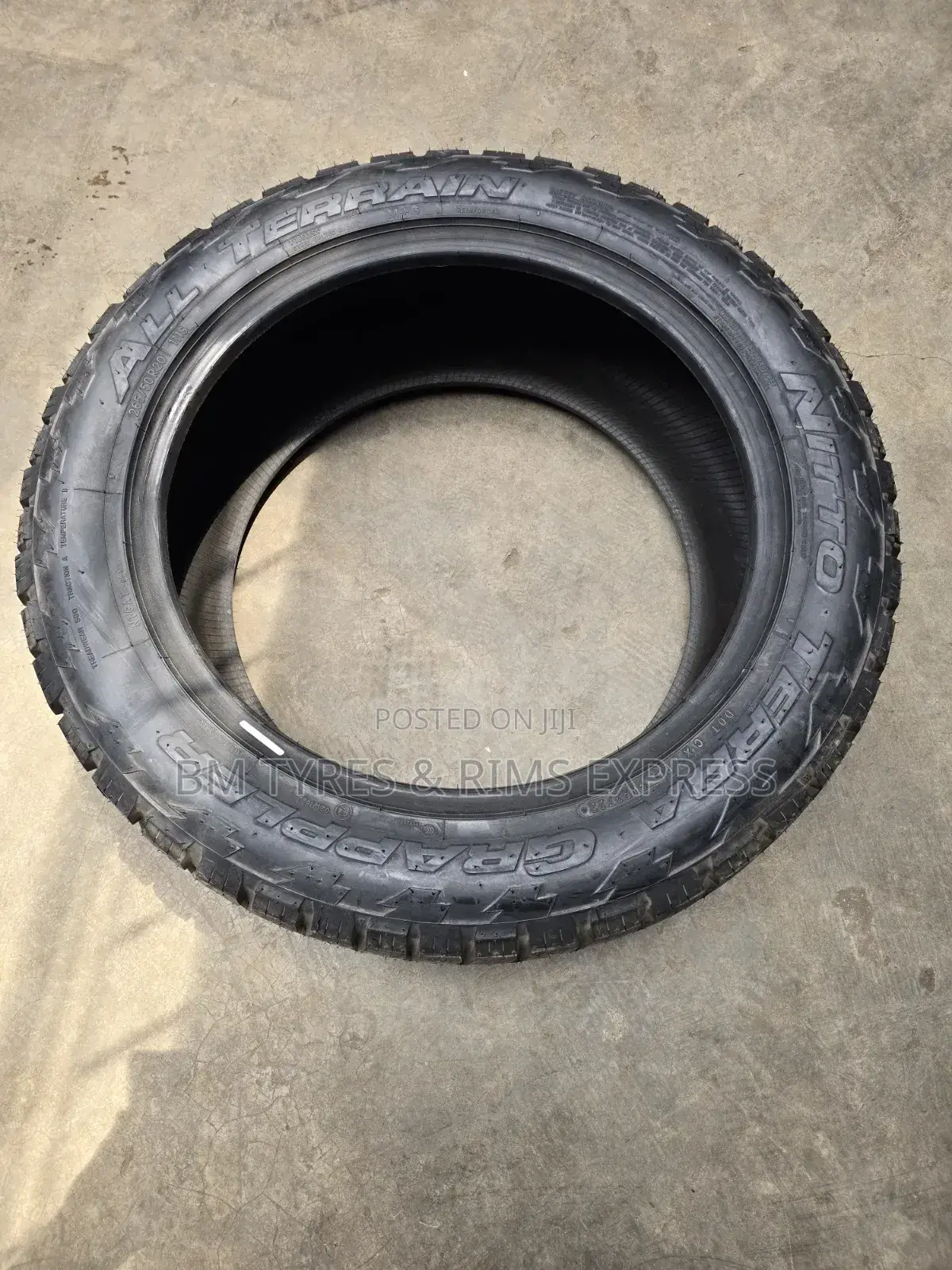 265 /50 R20 Nitto Tyres (All Terrrain) Japan.