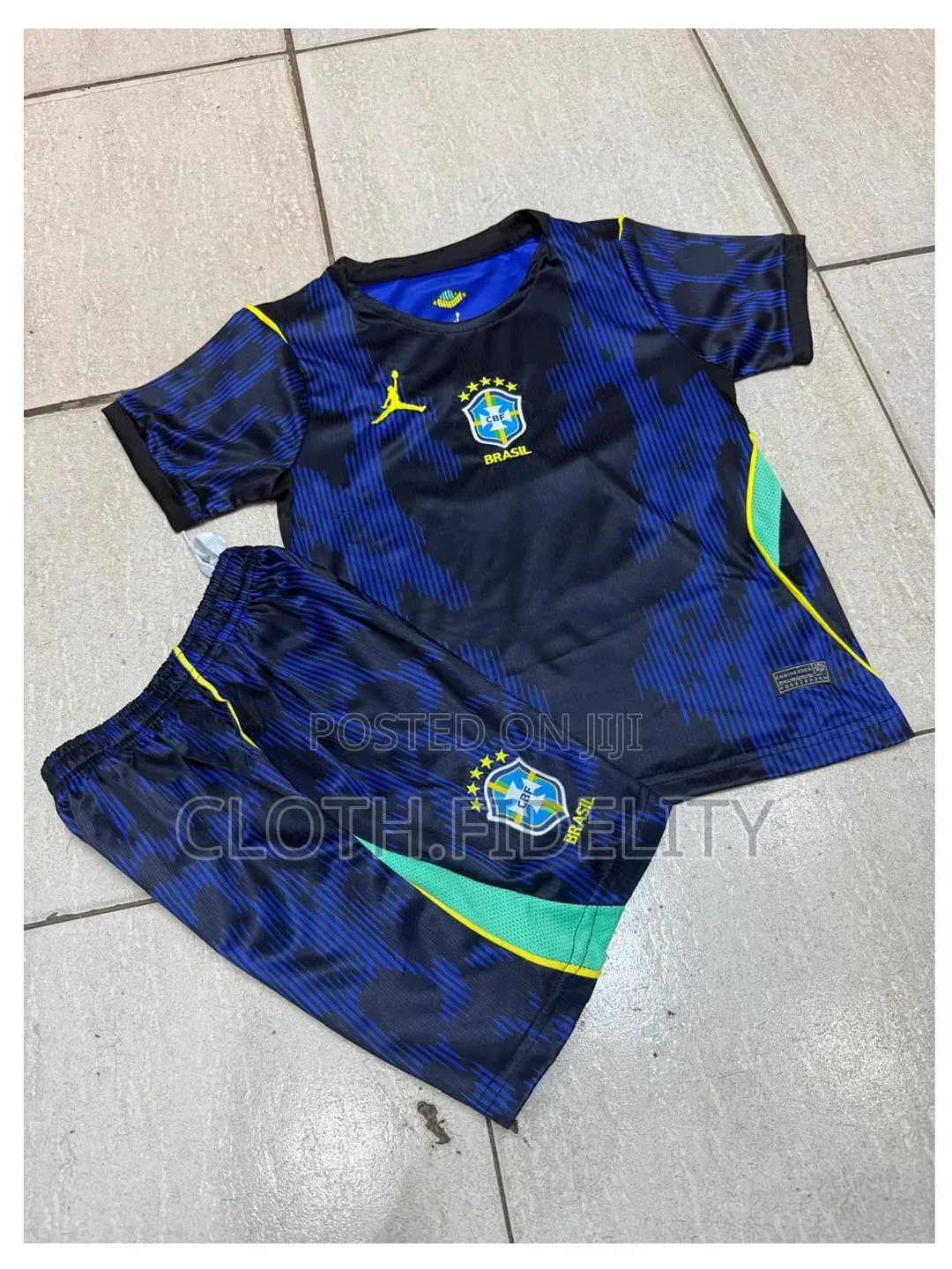 Brazil Away Kids Jersey 25/26.