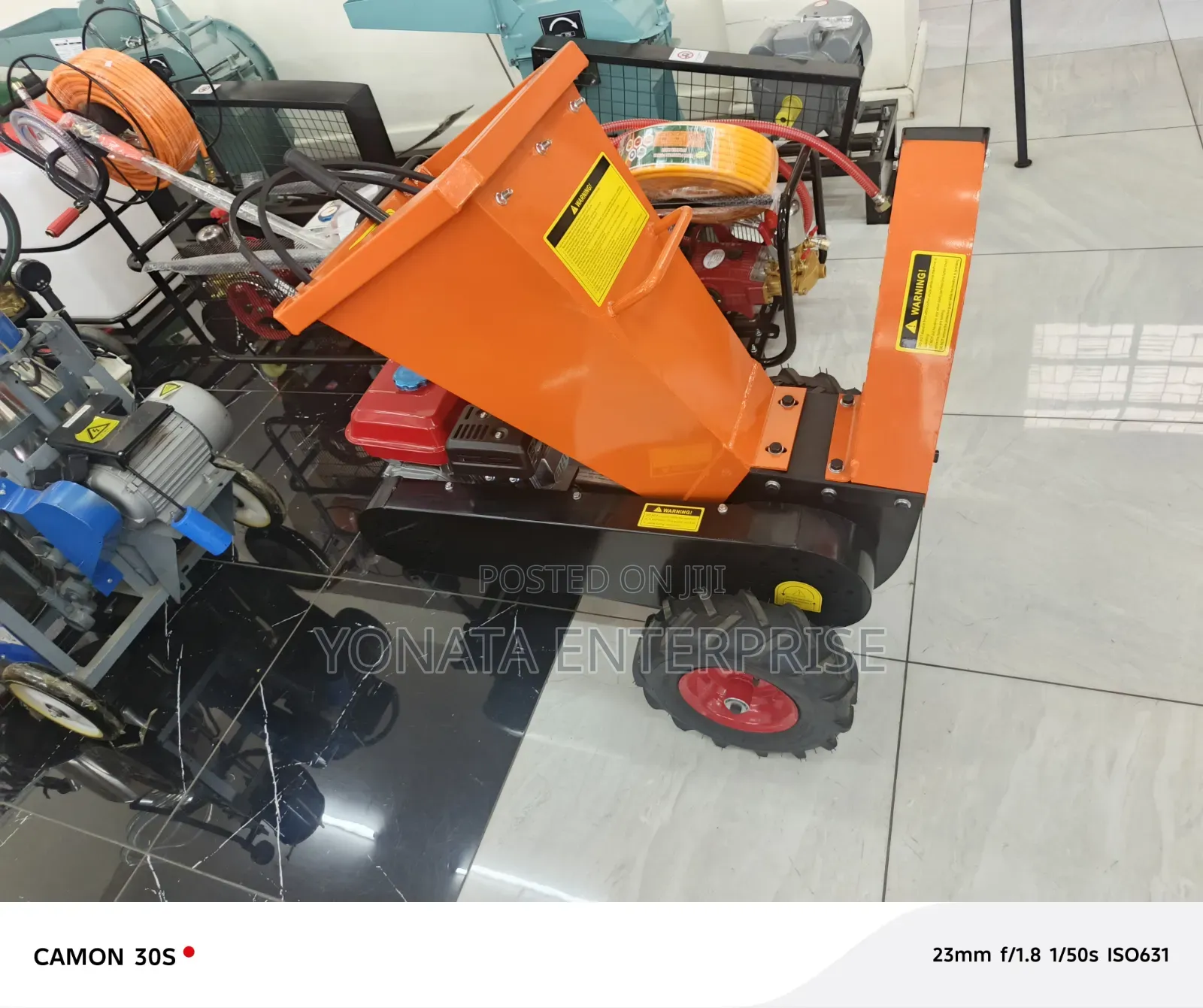 Heavy Duty Aico Japan Wood Chipper With 8hp Petrol Engine