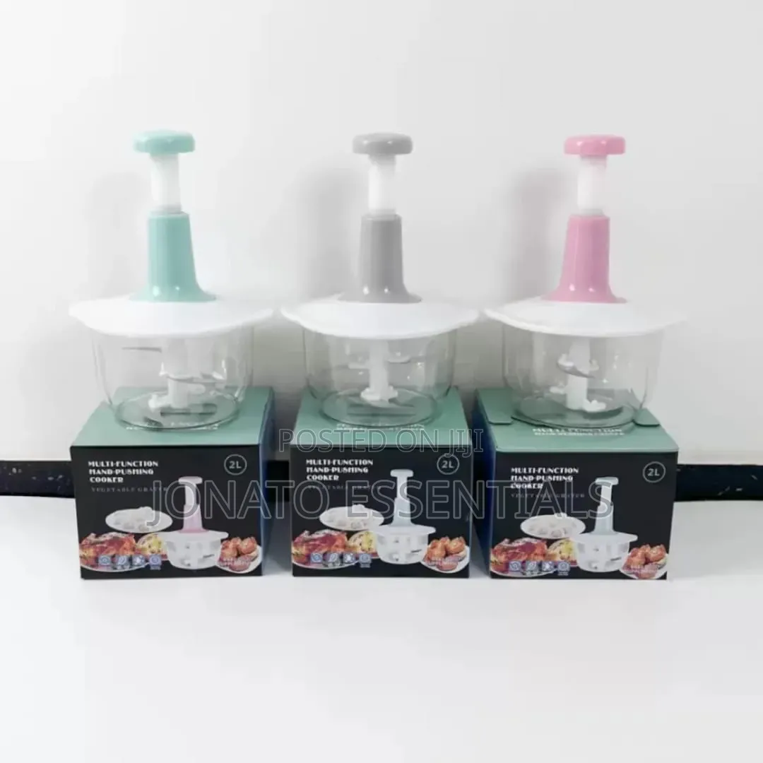 Manual Vegetable Chopper 2l Hand Push Food Processor Mincer