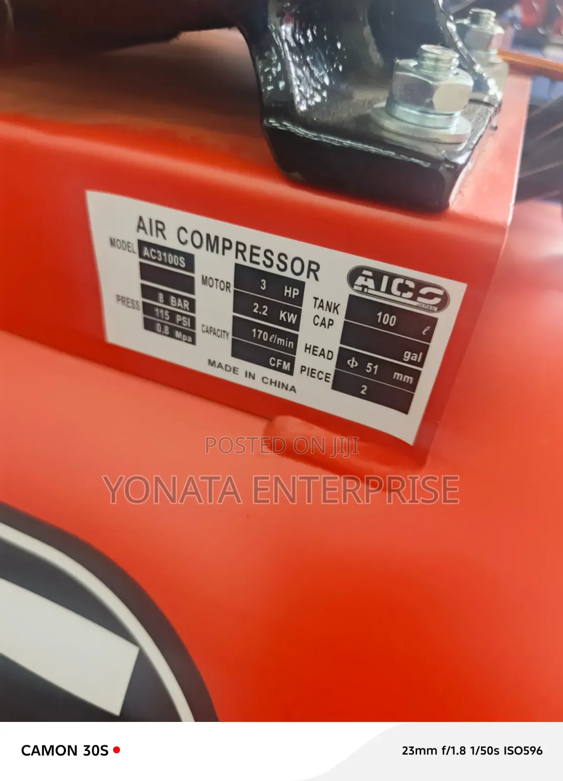 100l Belt Driven Air Compressor (Aico)