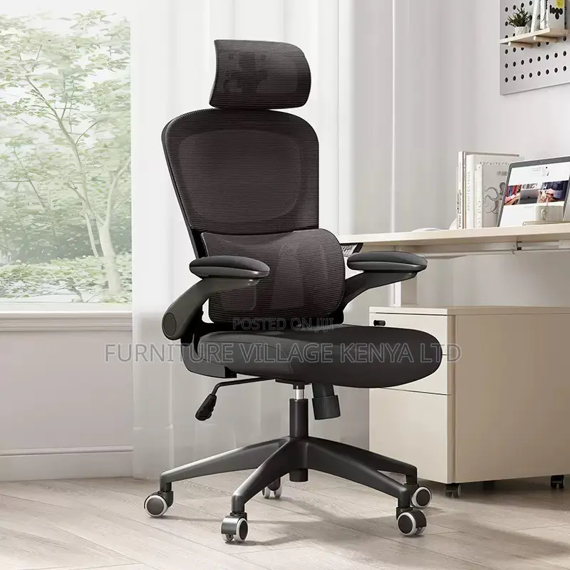 Adjustable Height Ergonomic Mesh Seat With Armrest