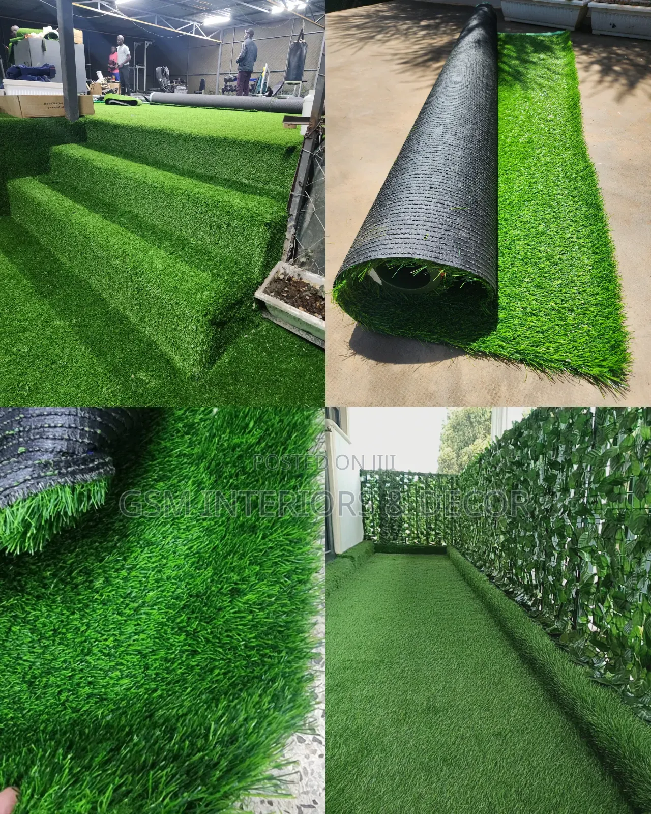 Artificial Pure Green Grass Carpets and Fake Grass