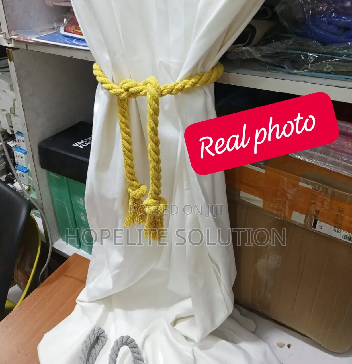 2 Pack Curtain Tiebacks Rope, Outdoor Curtain Tiebacks,
