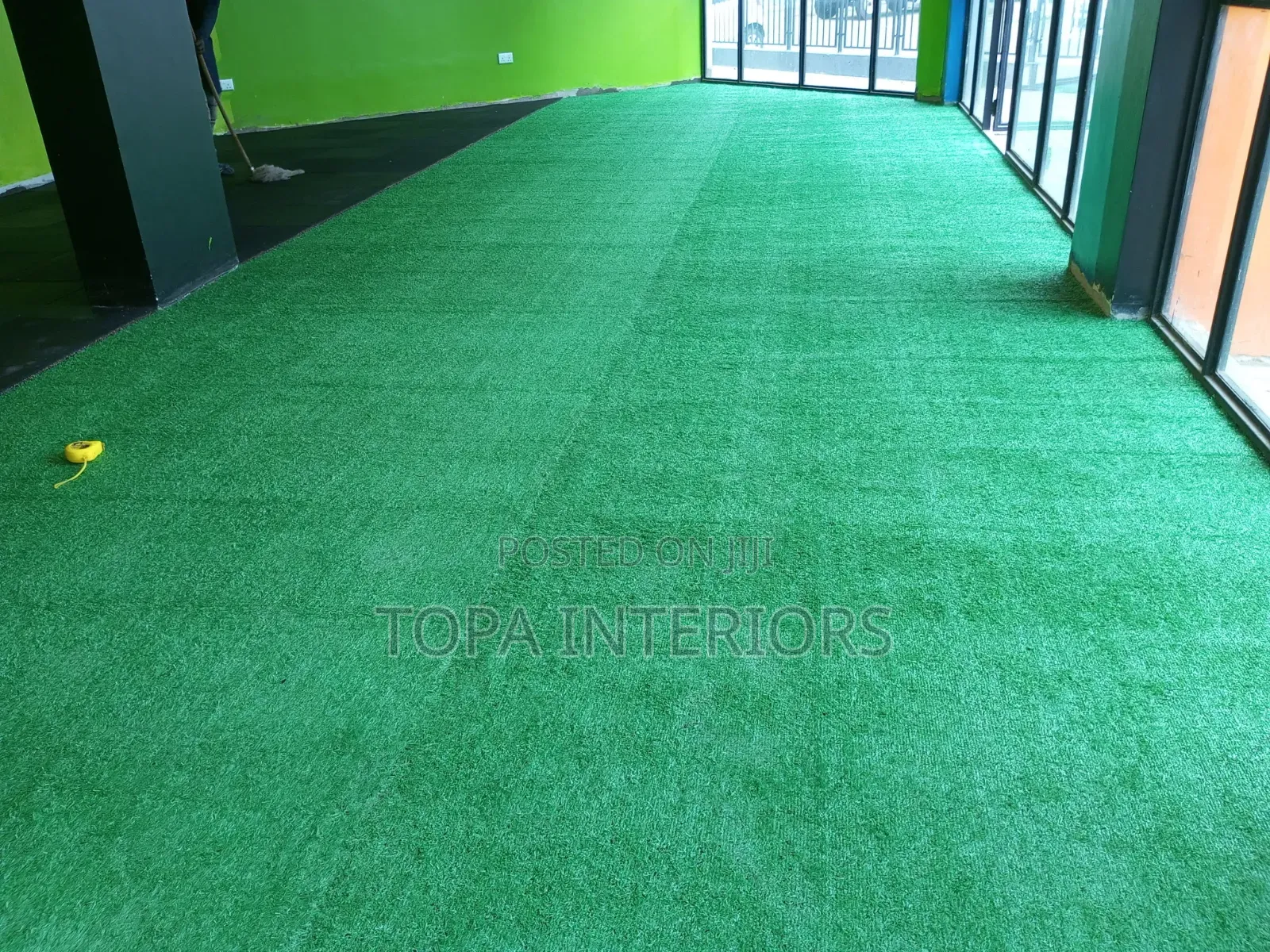 10mm Thick Grass Height Outdoor Rugs Artificial Grass Carpets