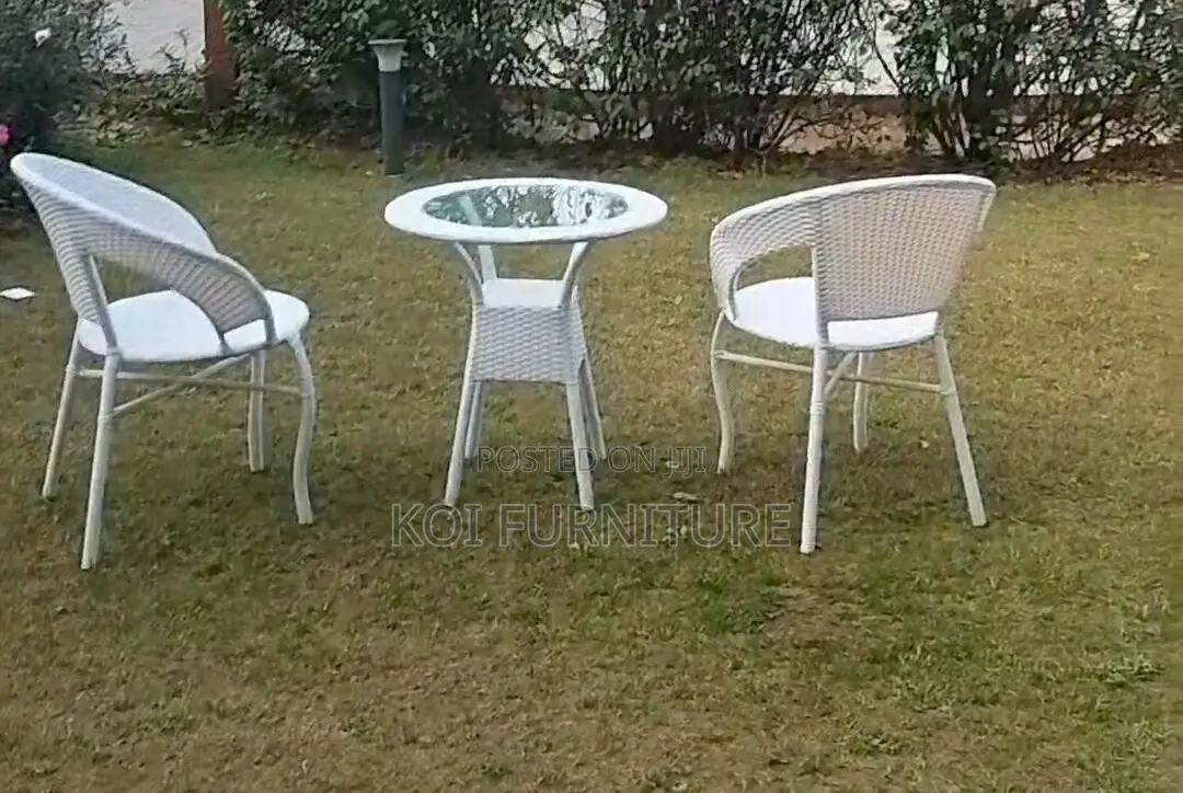 Dining Set; Rattan Olympic Sun Outdoor Four Seaters Set