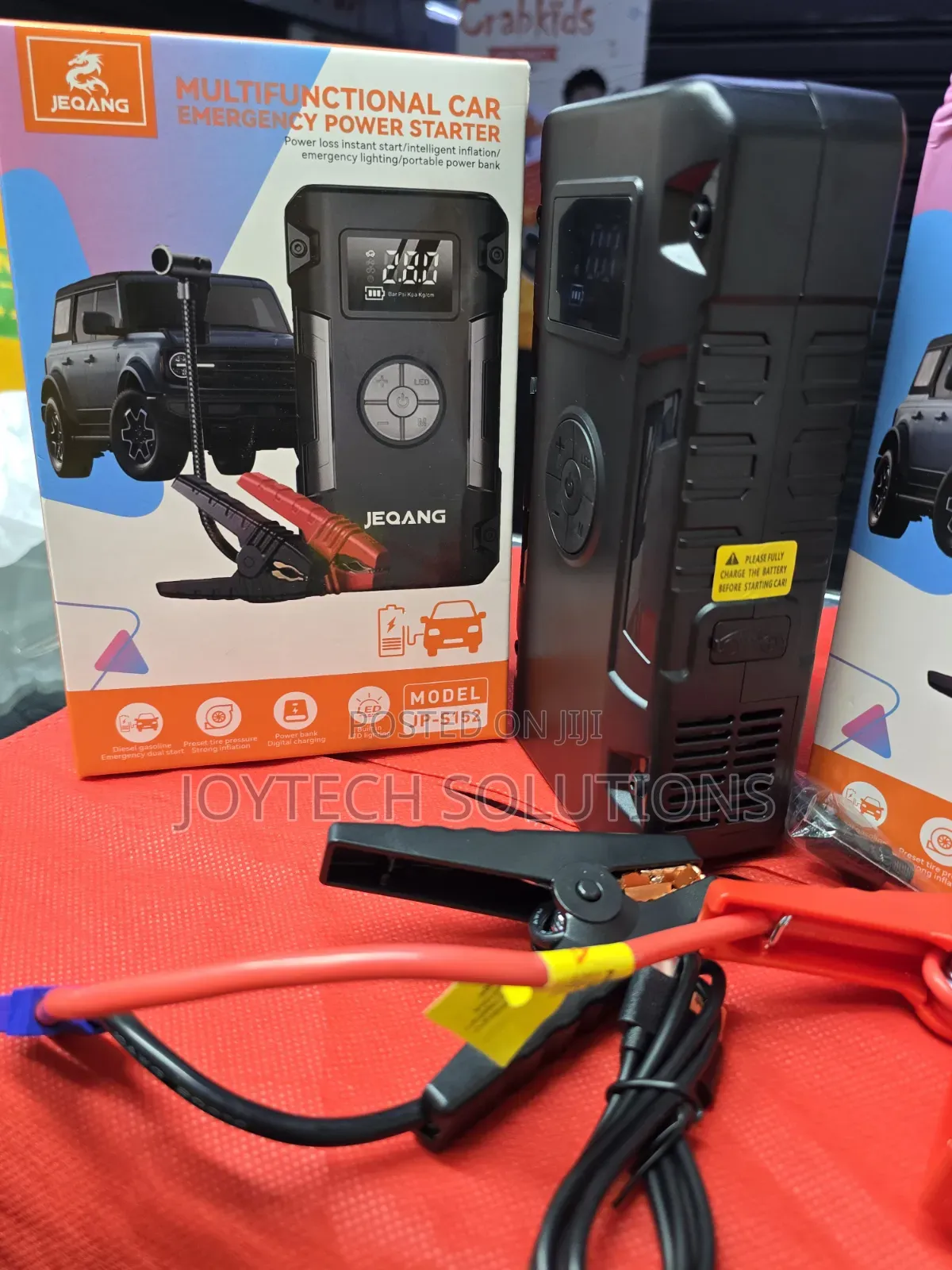 Portable Car Emergency Jump Starter 4in1 Air Pump Power Bank [M Jp 152