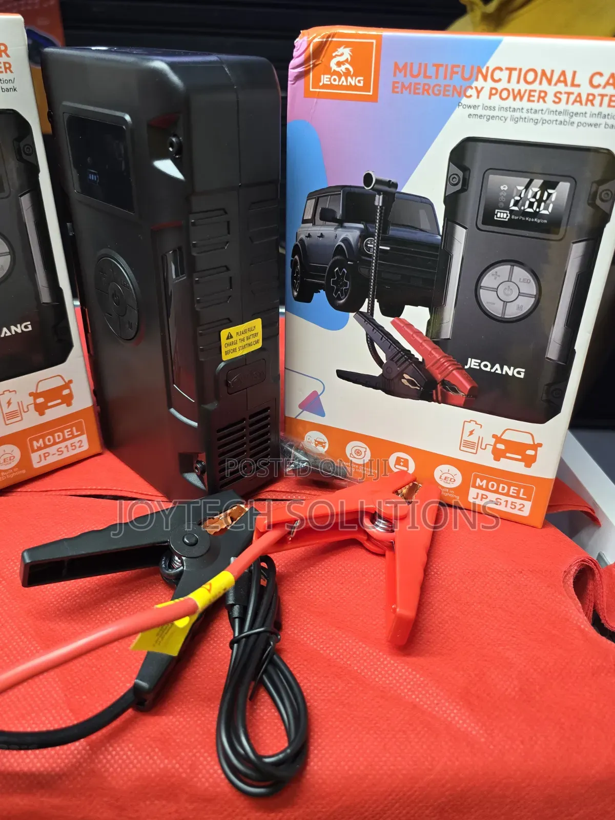 Jp- S152 Multifunction Car Battery Booster With Tire Inflator [ 4 in 1