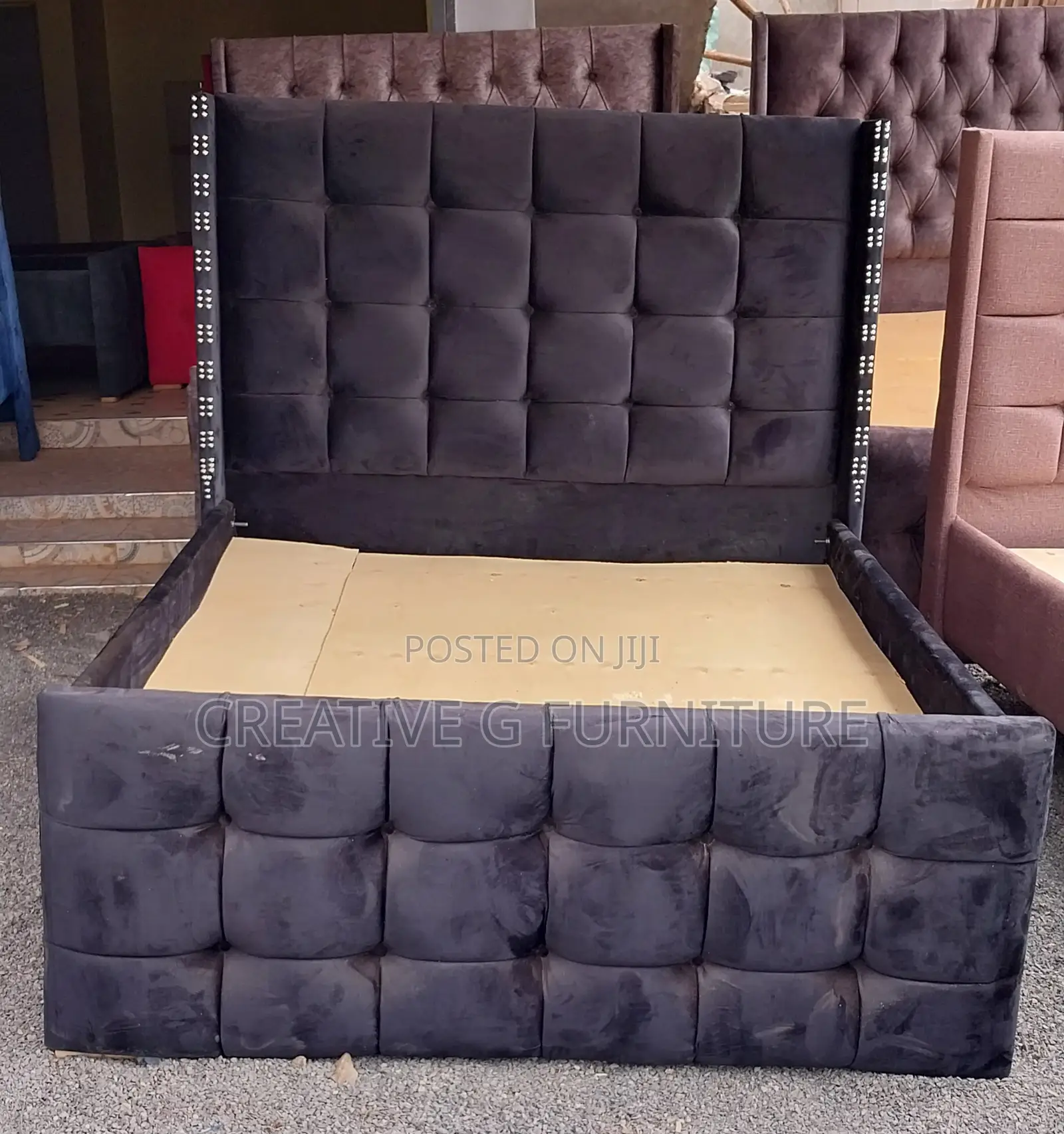 Modern Grey Chester Bed