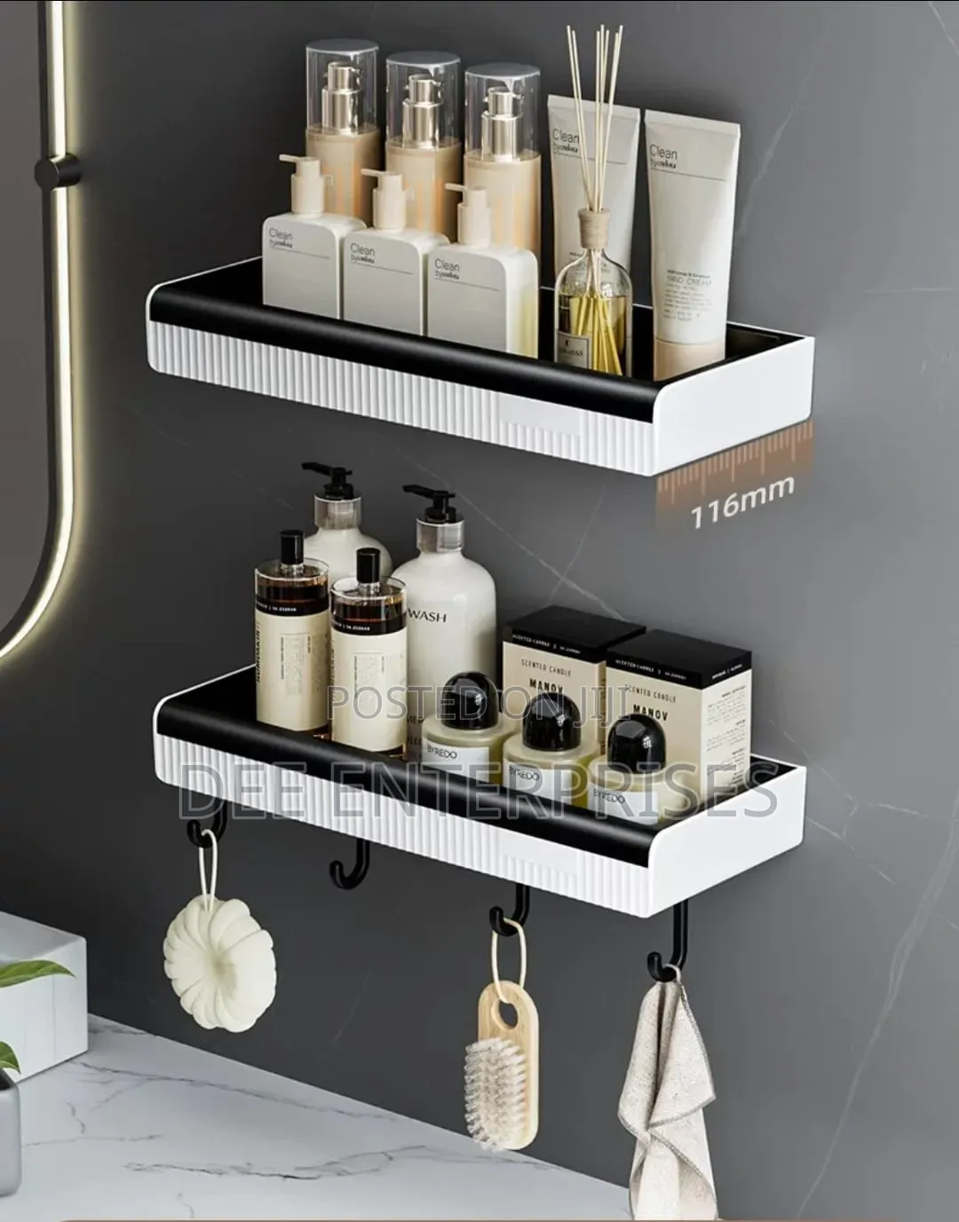 Modern Wall Mount Bathroom Shelf