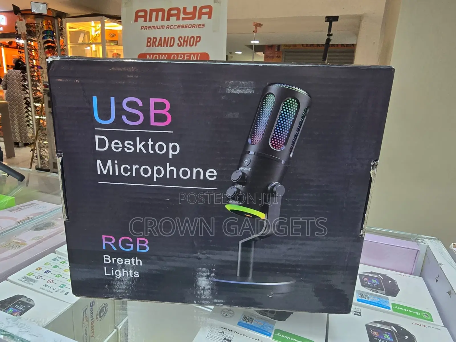 RGB Usb Gaming Microphone Desktop Podcast Recording Mic