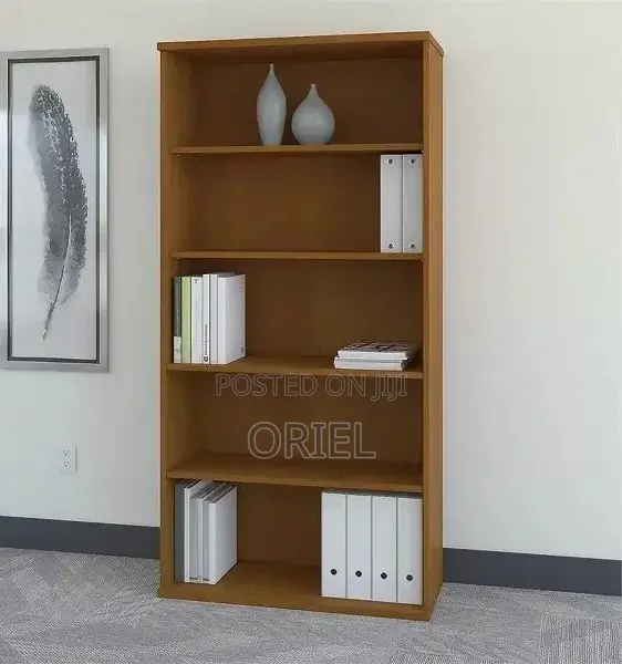 Office Bookshelf : 5 Tier Wooden Home Office Bookshelf