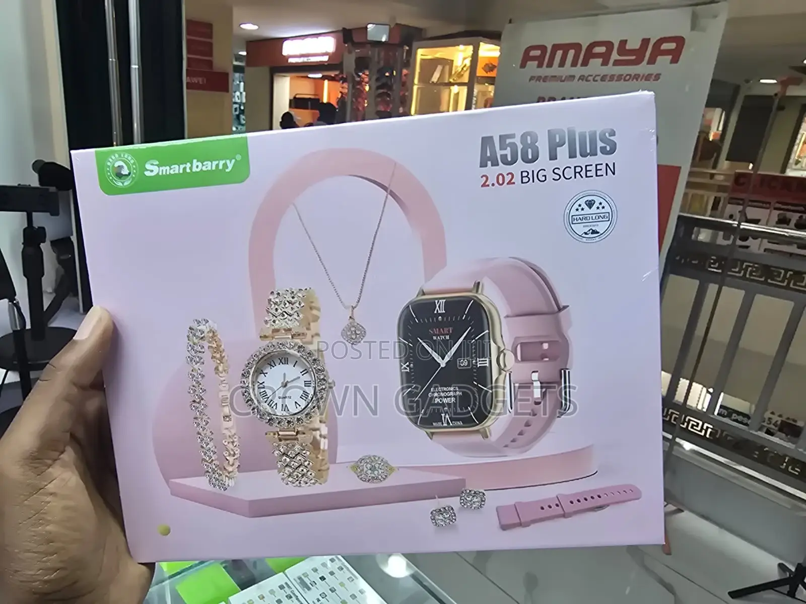 A58 Plus Ladies Luxury Smart Watch Gift Set, 2.02-Inch Display