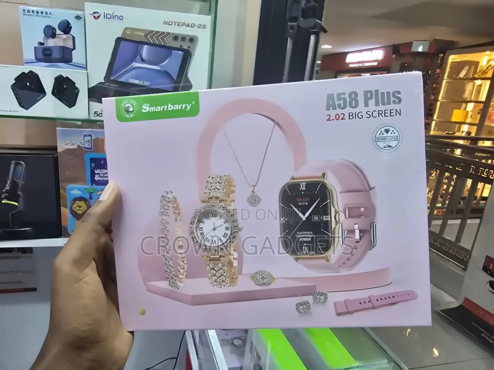 A58 Plus Ladies Luxury Smart Watch Gift Set, 2.02-Inch Display