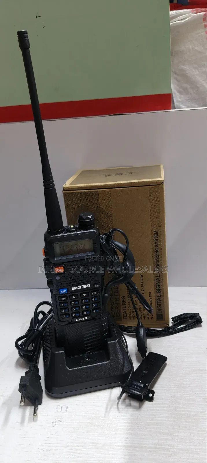Uv-5r Plus Long Range Walkie Talkie With Rechargeable Battery