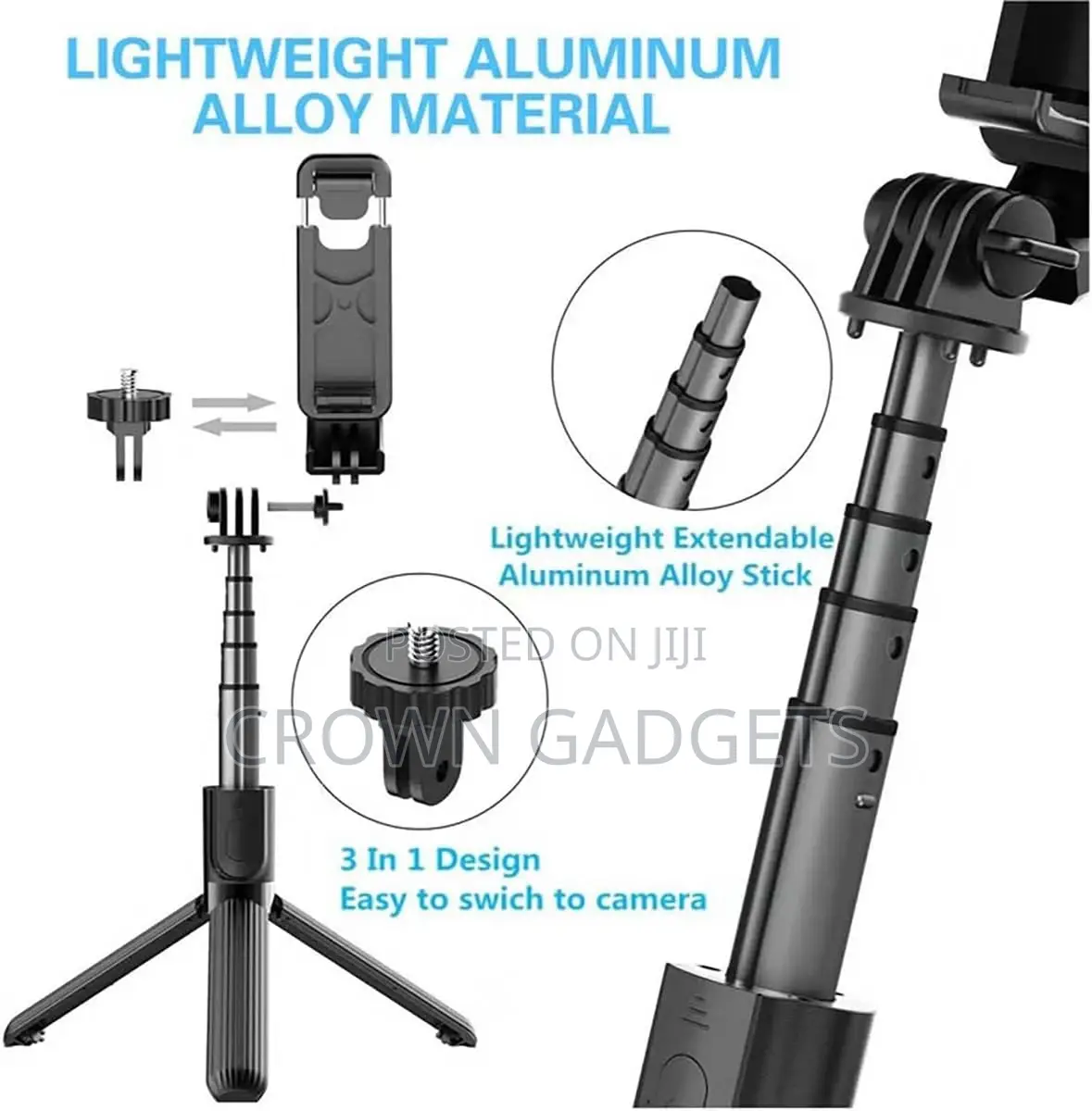 Plokama Live- Wireless Selfie Stick With Led Remote