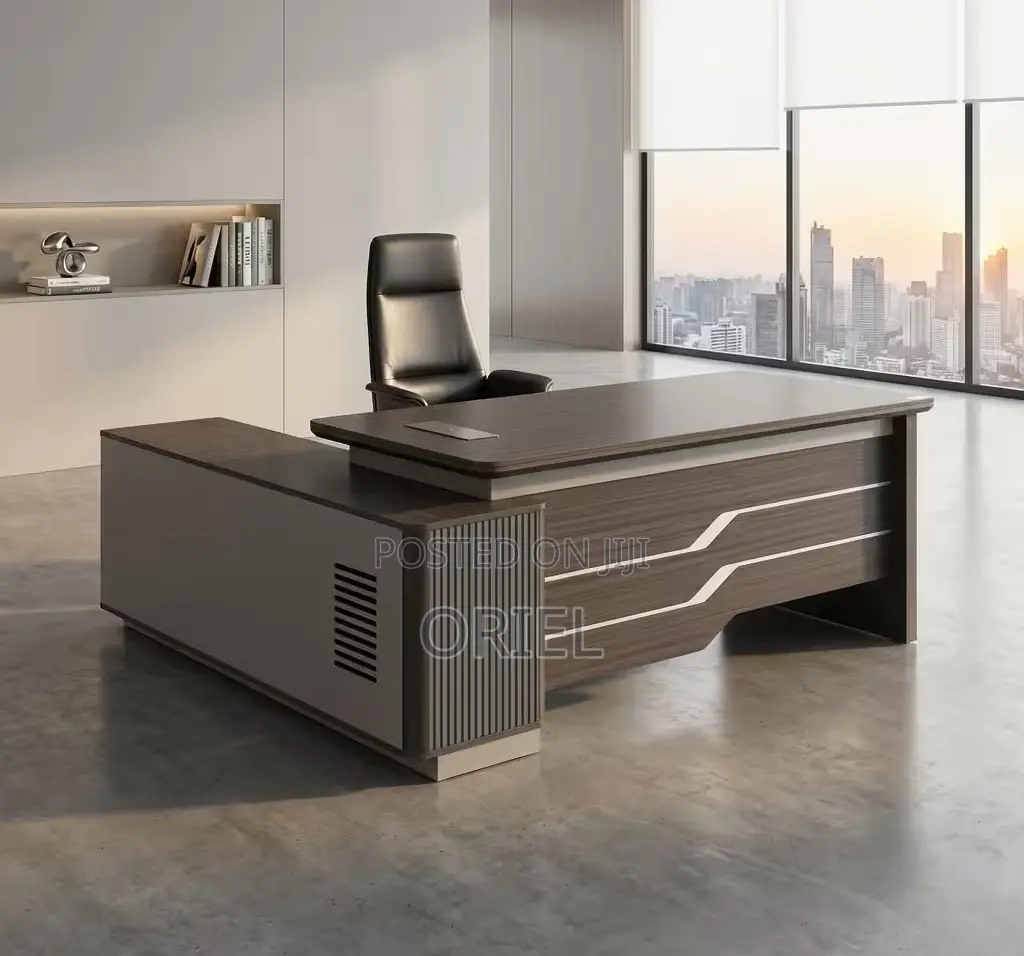 Office Desk : 1.6m Elite L-Shaped Executive Desk