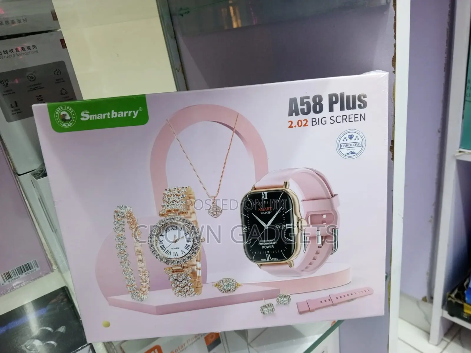 A58 Plus Smartwatch Jewelry Set Bluetooth Calling Watch