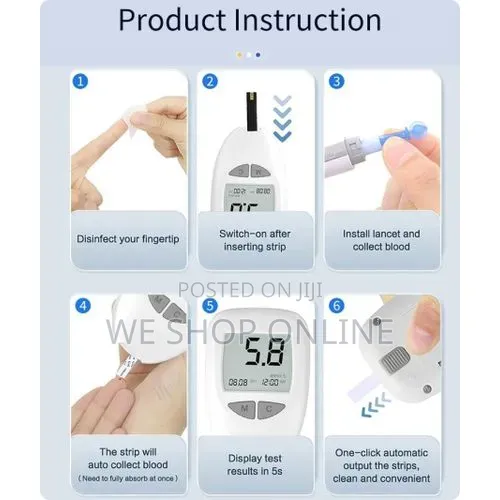 Glucometor Blood Glucose Monitoring Kit.