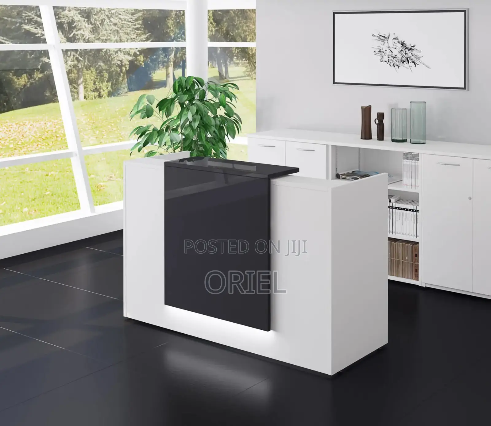 Office Desk : Contemporary Office Reception Desk