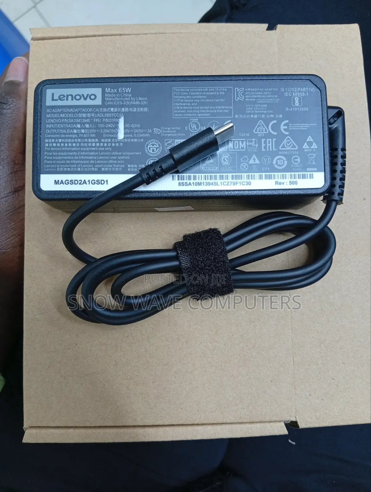 65w Type C Adapter for Lenovo Laptop, Lenovo Type C Charger