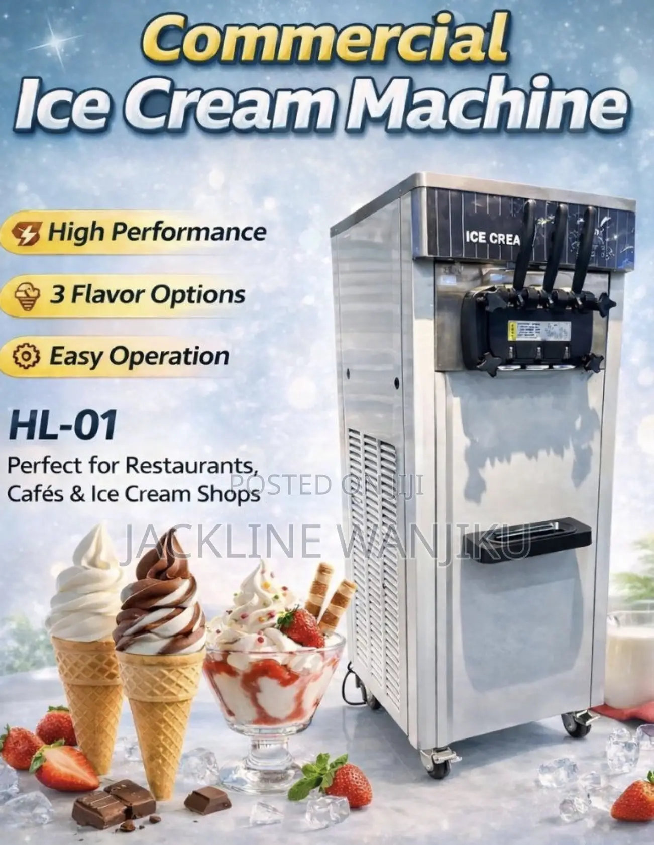 Ice Cream Machine With Flavors / Commercials Ice Cream Machine