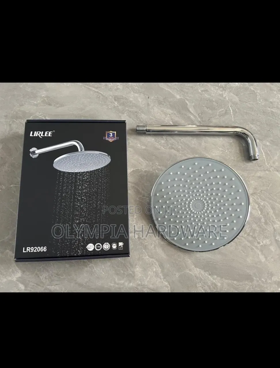 Lirlee Circle Shower Head + Shower Arm